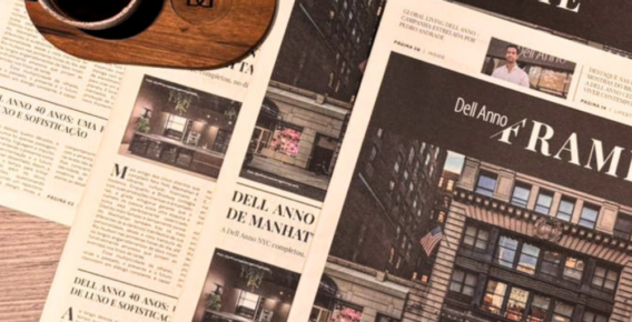 Com inspiração no NY Times, Dell Anno Frame reforça conceito global da marca