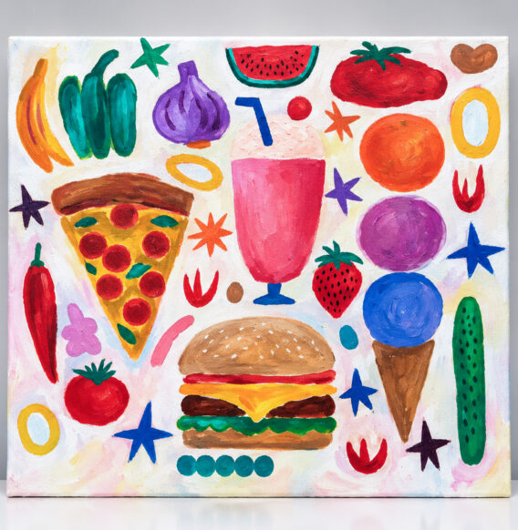 Arte de Coragem transforma desenhos de crianças do Instituto do Câncer Infantil em obras de arte